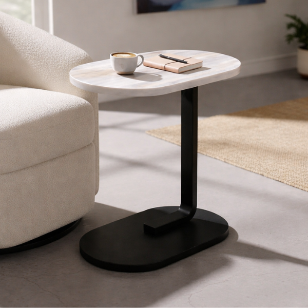 mesa auxiliar blanca