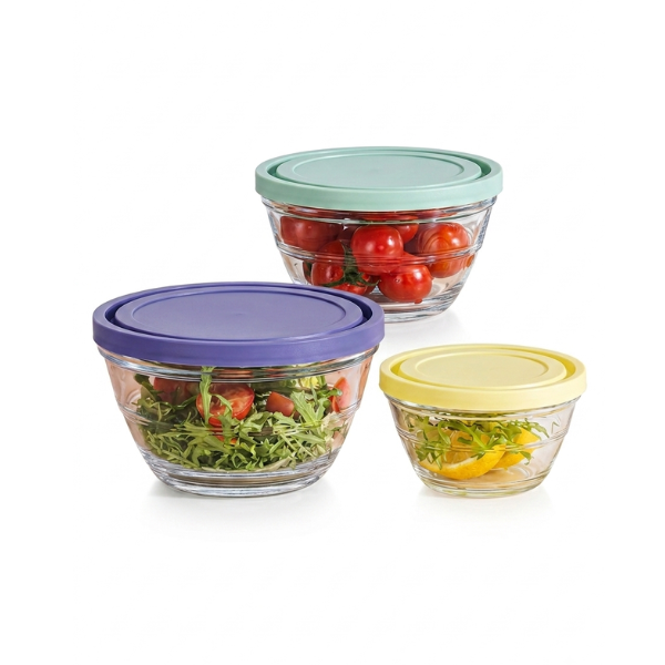 Bowls vidrio con tapa