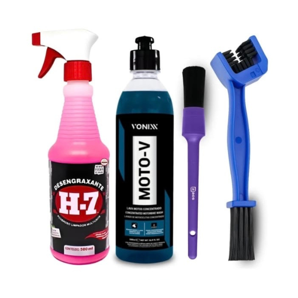 kit limpieza moto