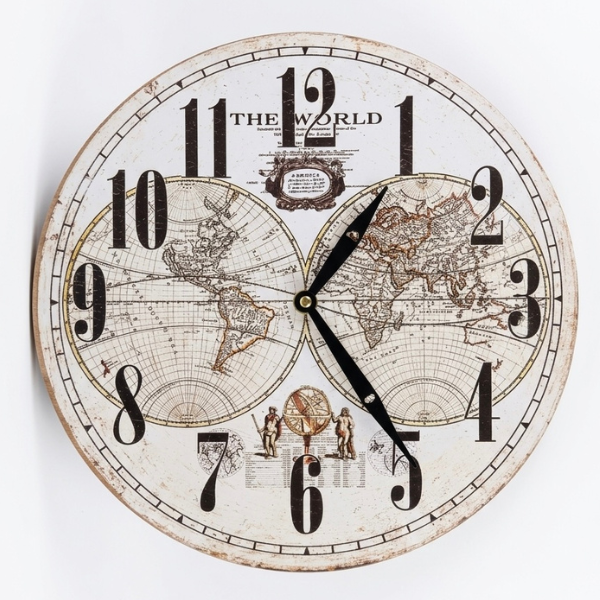 reloj cocina mapamundi