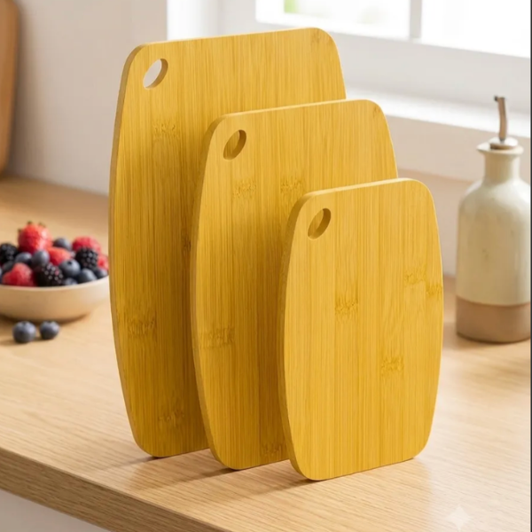 set 3 tablas picar madera
