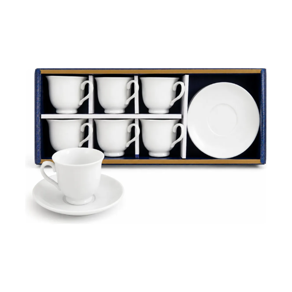set x6 tazas cafe blncas